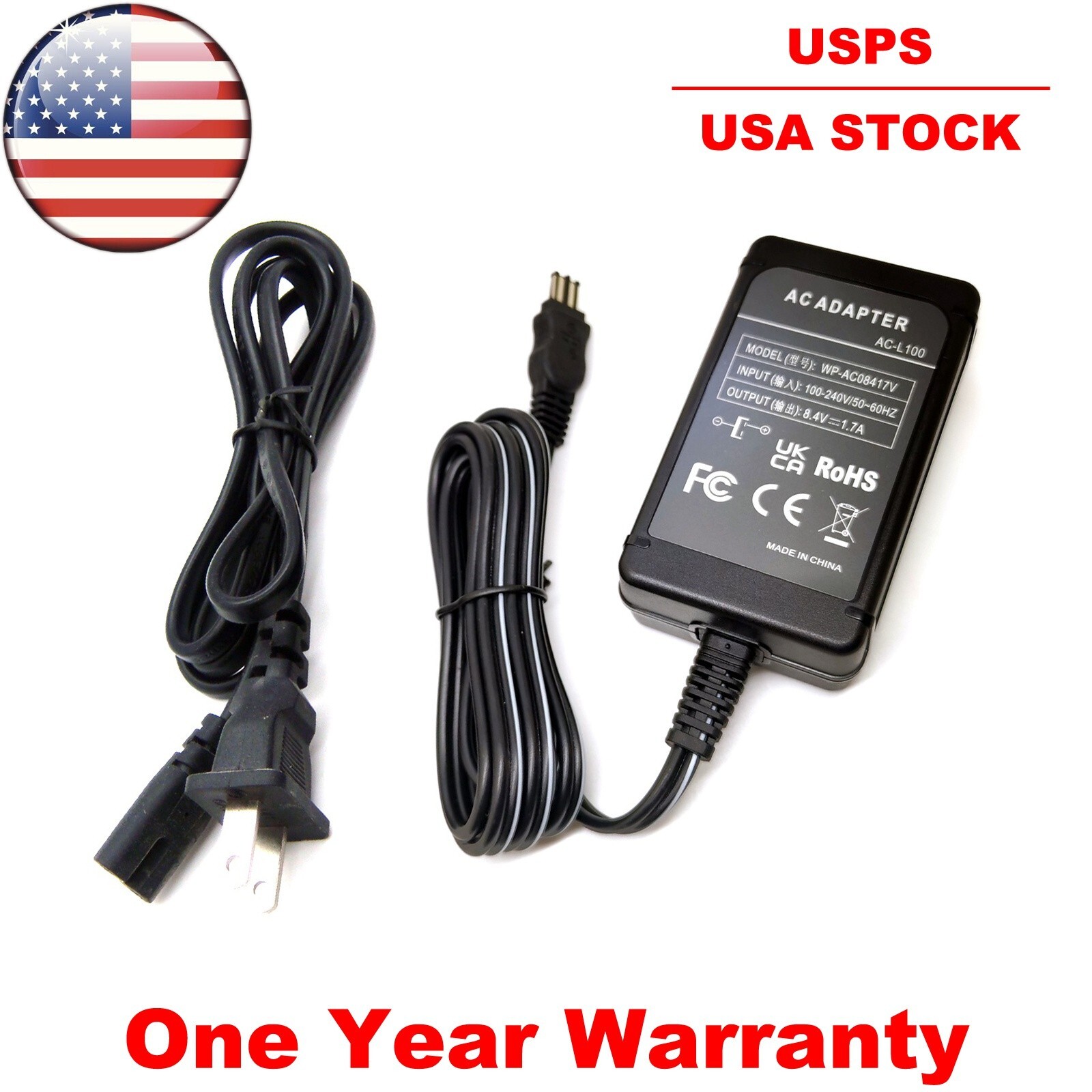 AC Power Adapter Charger For Sony CCD-TRV87 CCD-TRV87E CCD-TRV88 CCD-TRV89 US