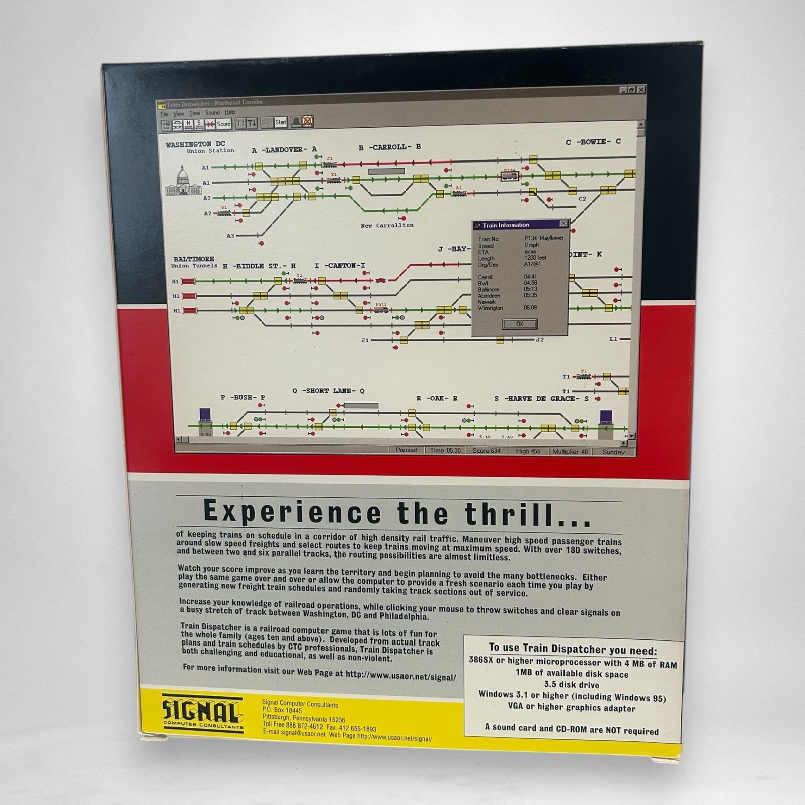 Train Dispatcher Version 2 Floppy Disc PC Game Windows