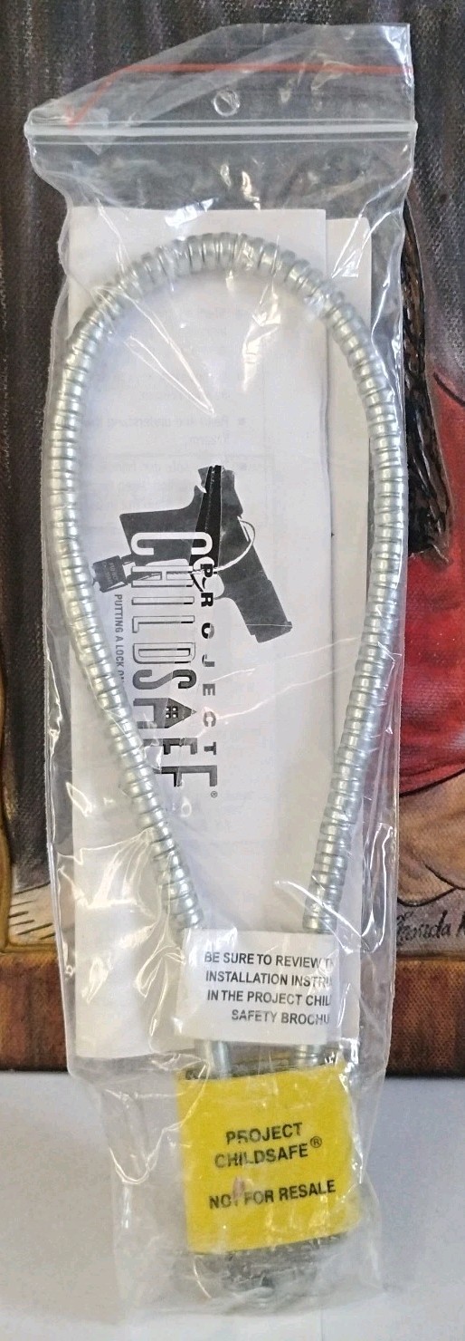 New Cable Gun Lock by Project ChildSafe w/ 2 keys