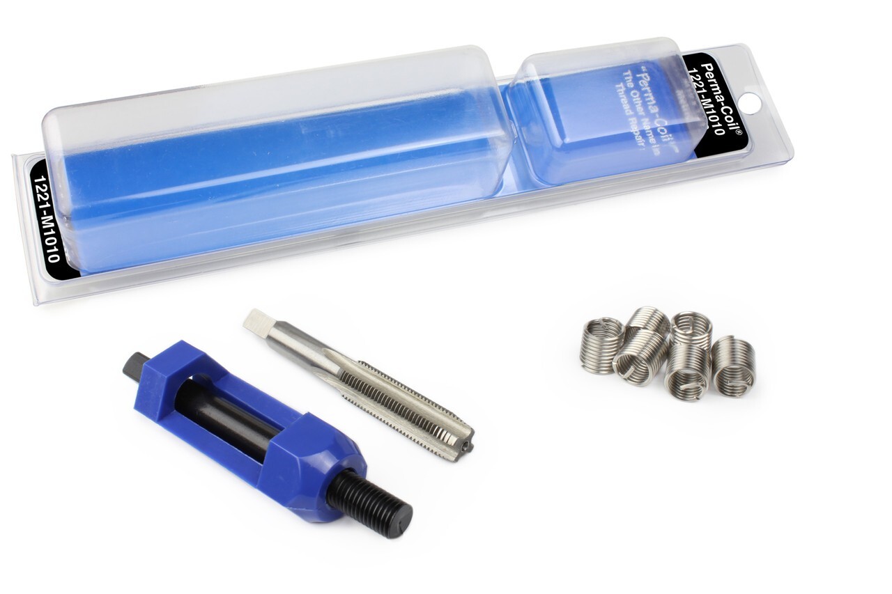 M10 x 1.0 Metric Thread Repair Insert Kit Perma Coil 1221-M1010 USA Fits Heli