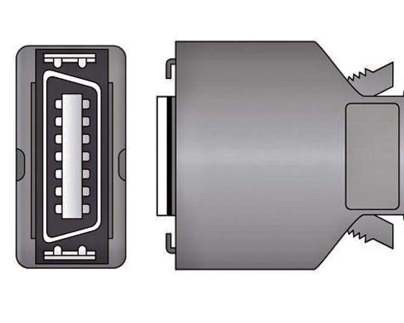 NELLCOR Compatible Direct Connect SPO2 Sensor Adult Clip - Same Day Shipping