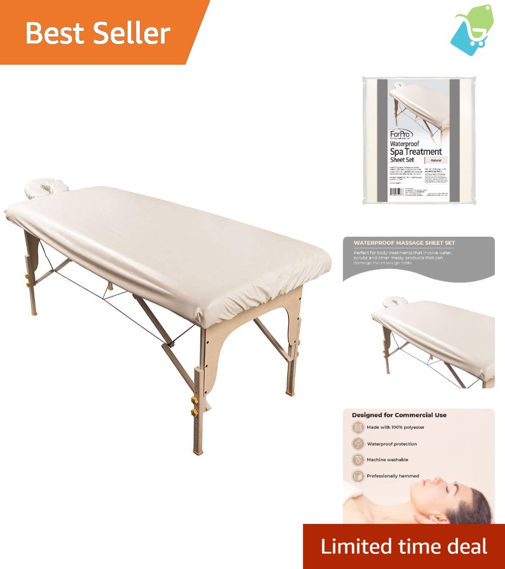 Extra-Firm Elastic Waterproof Massage Table Covers - Fits All Standard Tables