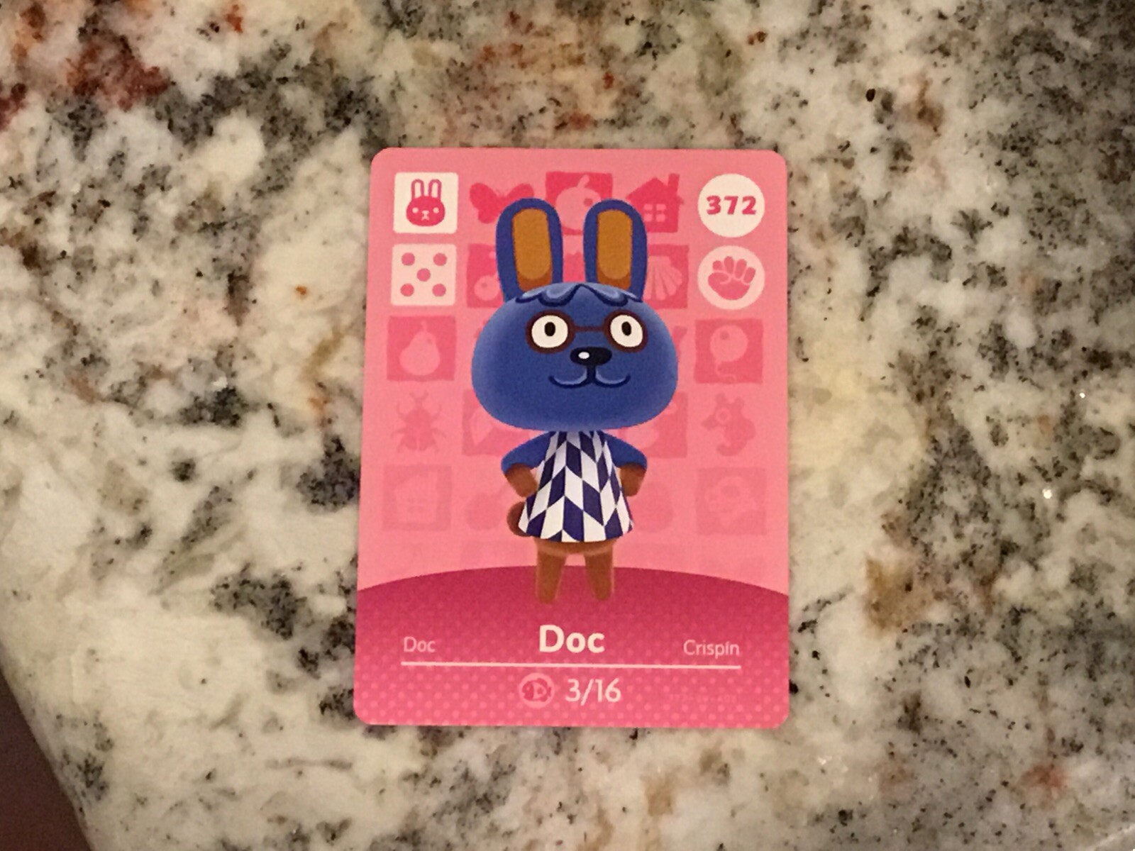 DOC 372 Animal Crossing Amiibo Authentic Nintendo Mint Card From Series 4