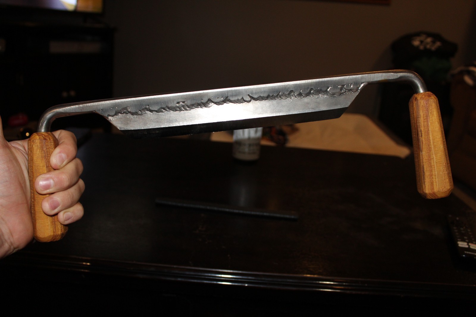 Bastionhead Woodworks Original 10-inch 'Hollowback' Drawknife - Bevel-down