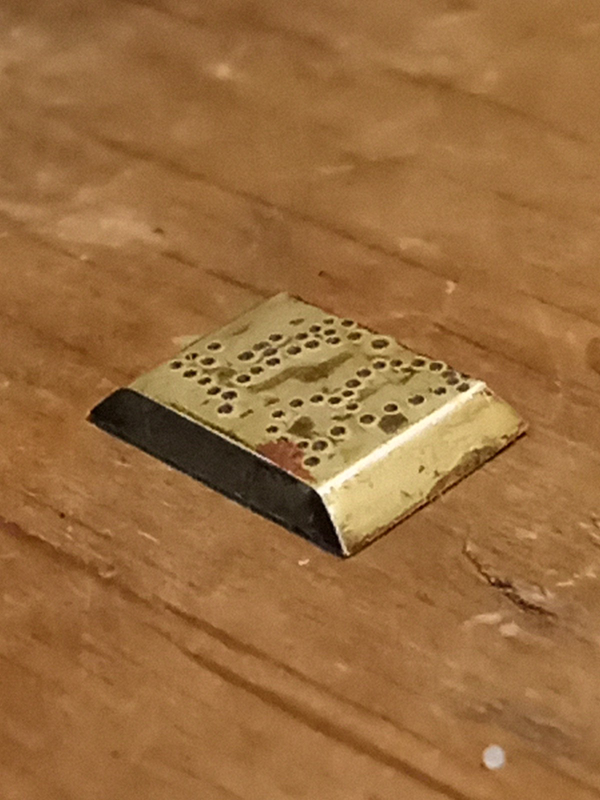 Muzzeloader Solid Brass 3/8"sight Slot Blank
