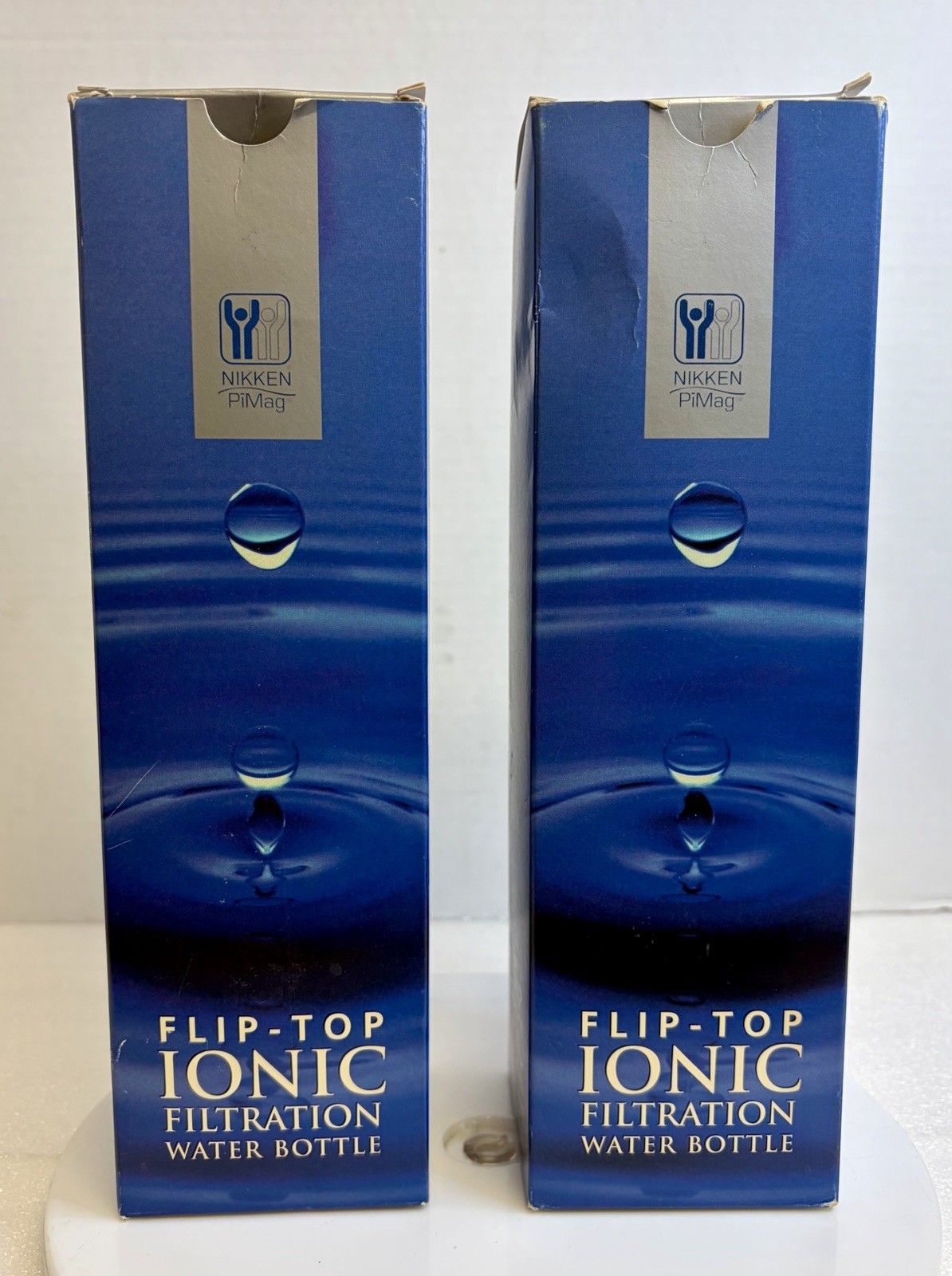 2- Nikken PiMag Ionic Filtration Water Bottle Flip Top Model 22A1 Style #1351