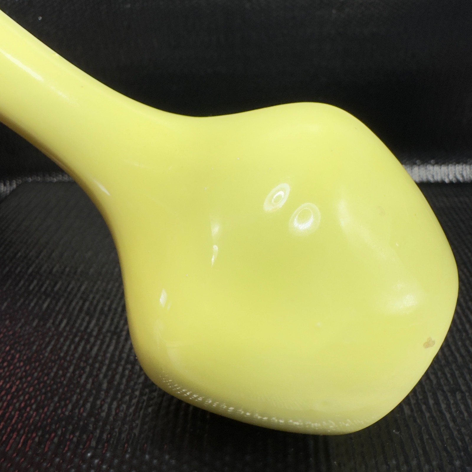 Vintage 1960s Pale Yellow Hand Made Studio Pottery Bud Vase Vessel Narrow Neck