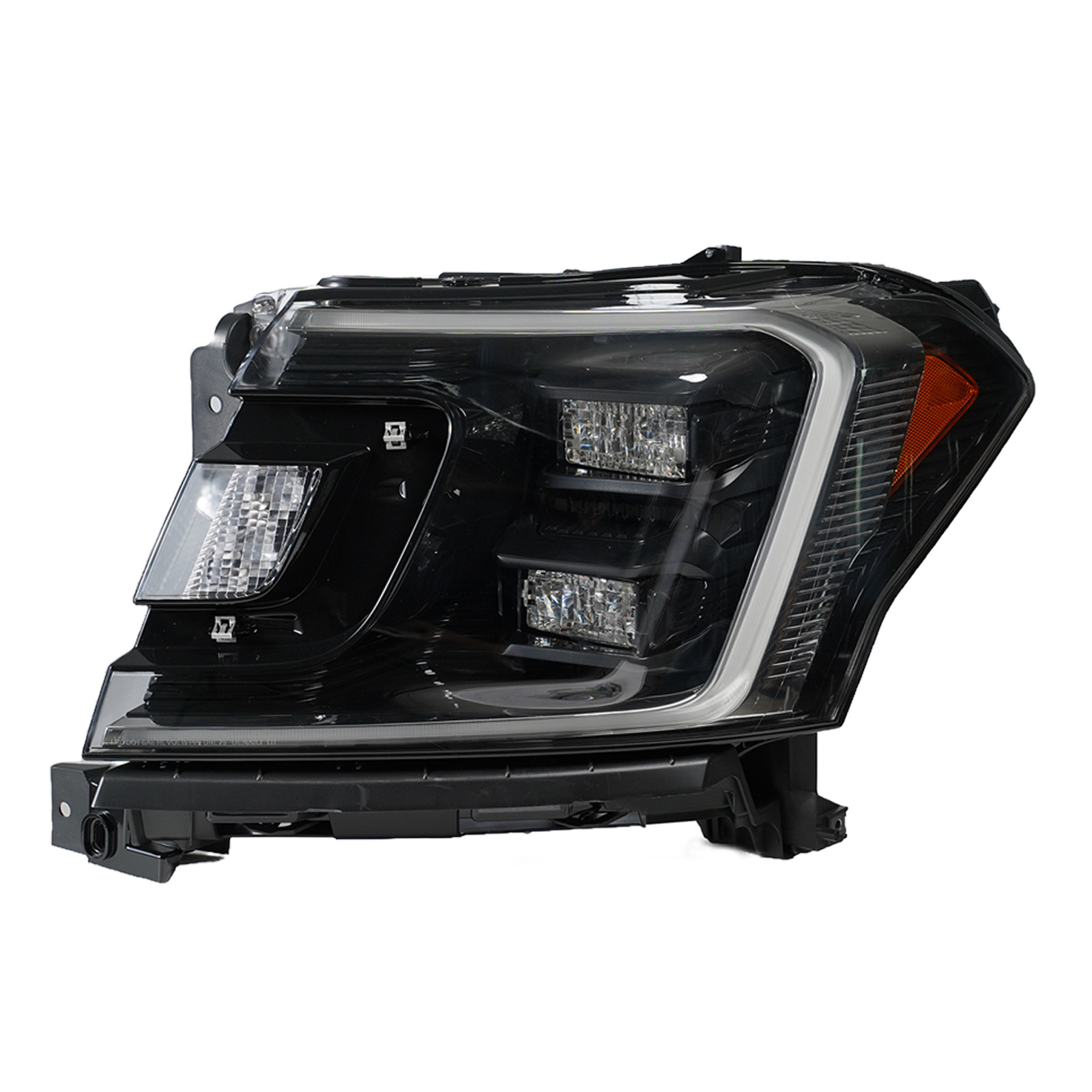 Halogen Upgrade LED Headlight For 2018-2021 Ford Expedition Black Projector Pair