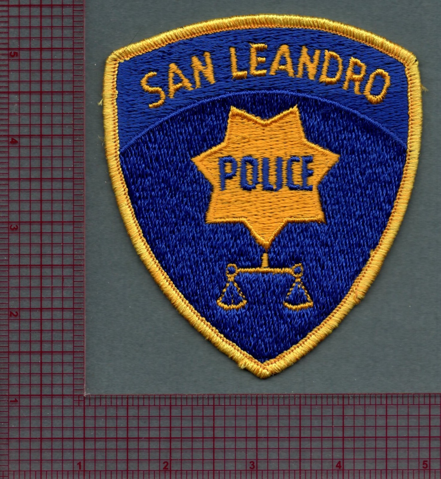 San Leandro California Police Patch