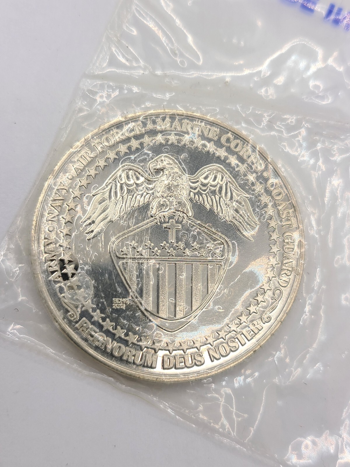 Challenge Coin Military Veteran American Defenders Of The Freedom 1.5-inch DIA