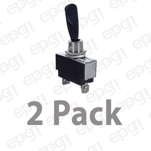2 PACK - SPST (ON/OFF) HEAVY DUTY BAT HANDLE TOGGLE SWITCH 15A@125V #66-1820-2PK