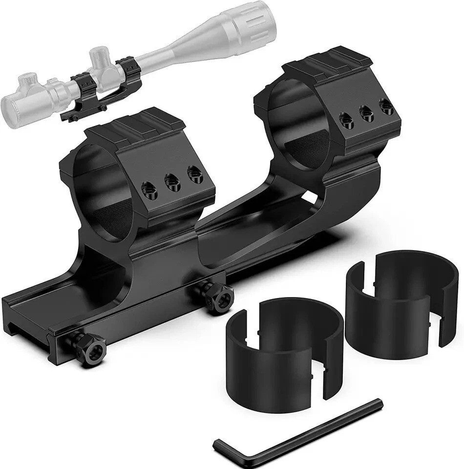High Profile Ar Mount Rings Picatinny Scope Rail 1 / 30mm Cantilever Adjustable
