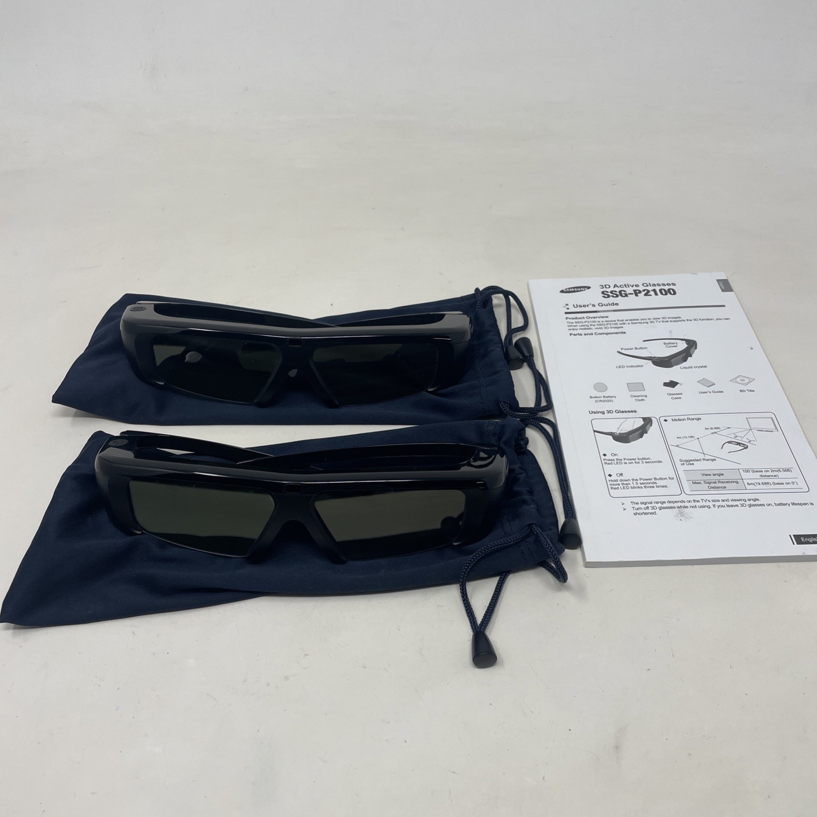 Set of 2 Samsung 3D Active Glasses SSG-P2100 Adult