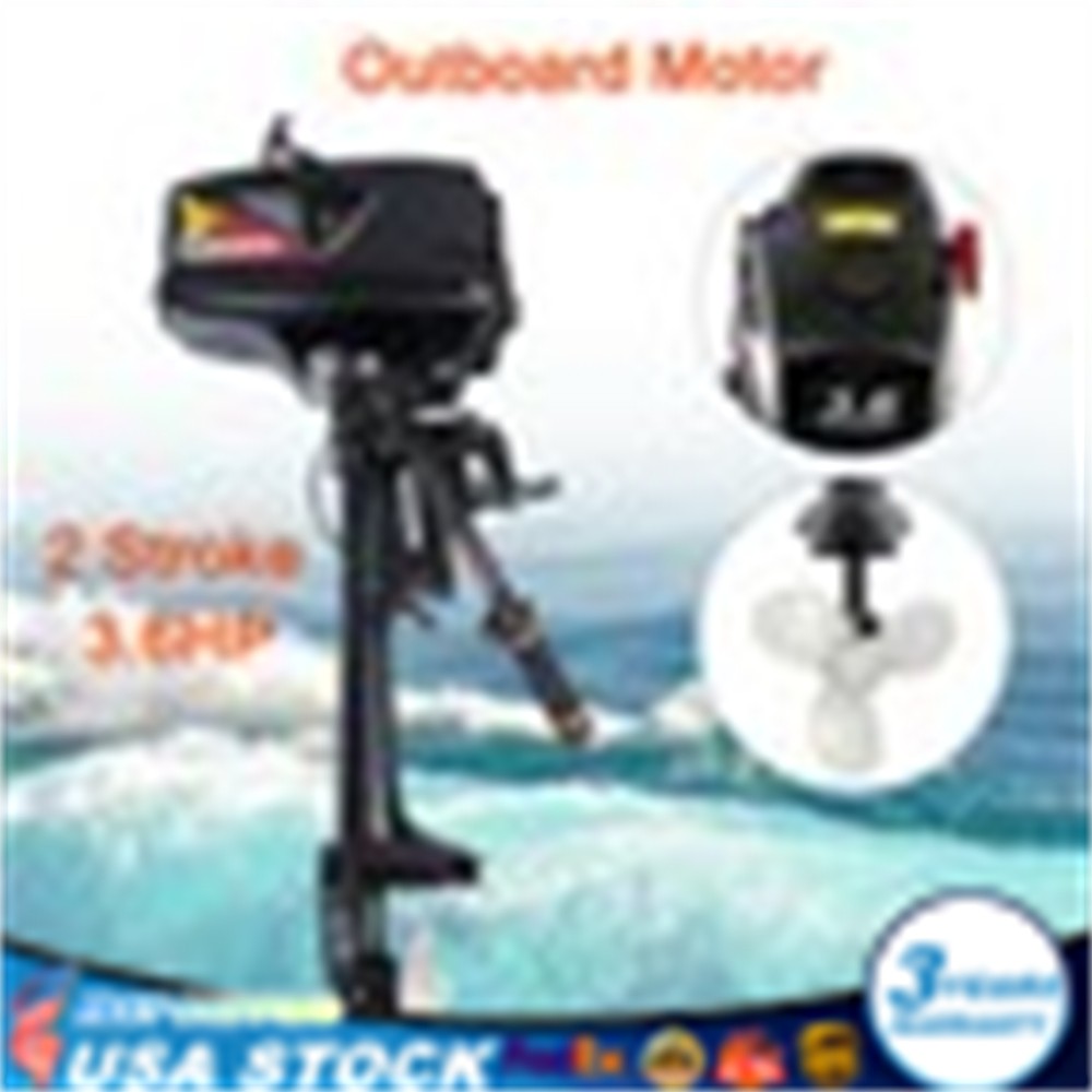 3.6HP 2Stroke Outboard Motor Boat Engine Water-cooling CDI System Short Shaft US