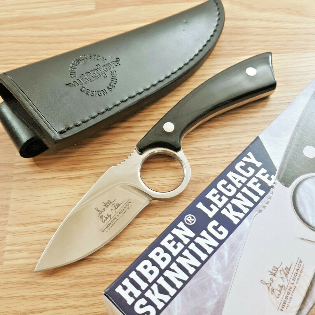 Hibben Legacy Skinner Fixed Knife 3.5" 5Cr15MoV Steel Blade Pakkawood Handle