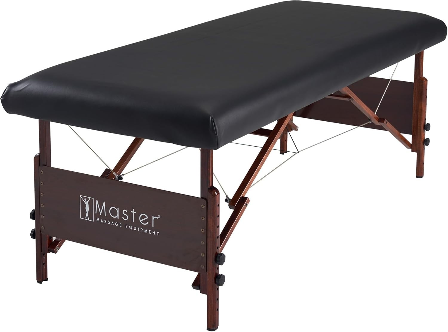 Water-Resistant Fitted Massage Table Cover, Black -