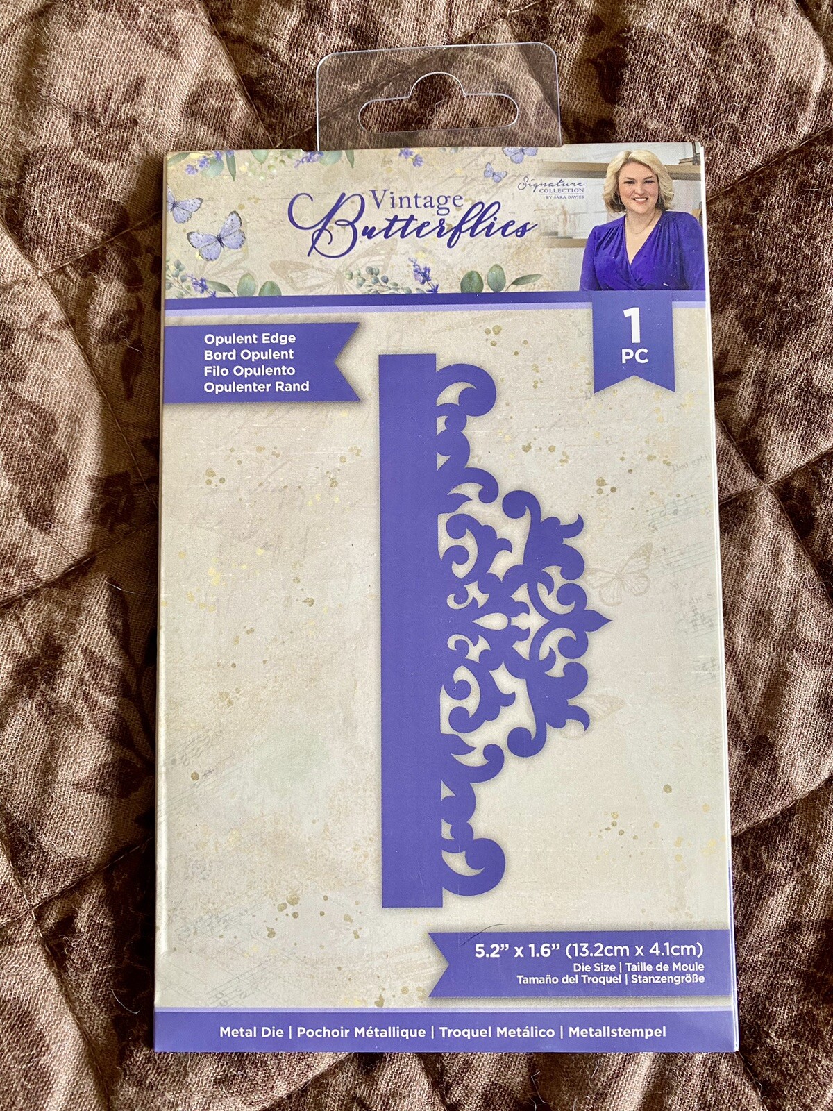 Crafter's Companion Sara Signature Die, Vintage Butterflies - Opulent Edge