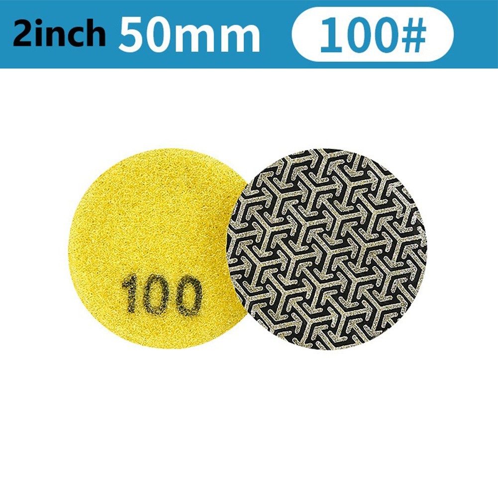 50mm Electroplated Emery Pads Set for Dry or Wet Polishing Applications