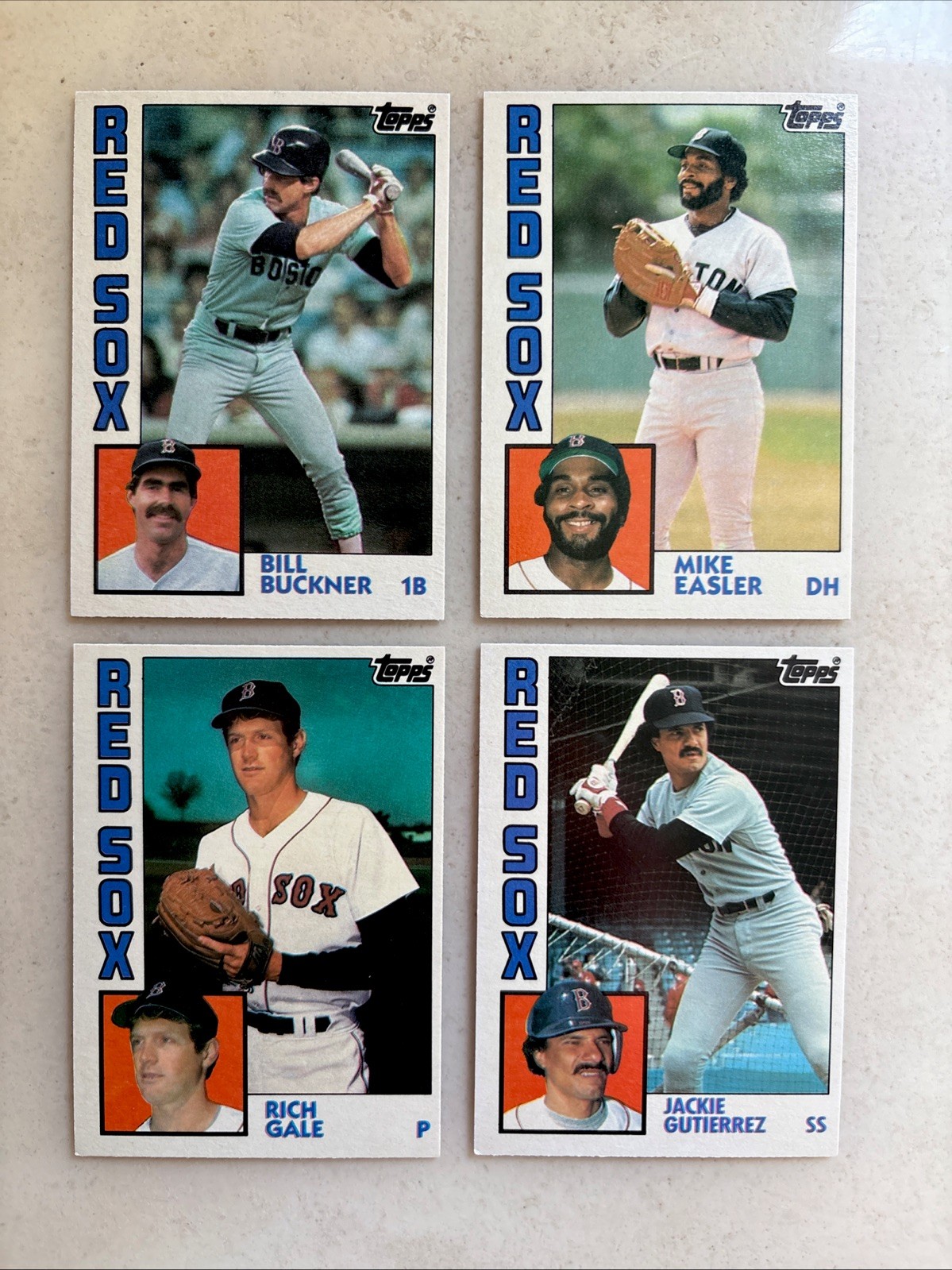 Lot 4 - 1984 Topps Traded - BOSTON RED SOX Set - Bill Buckner Mike Easler