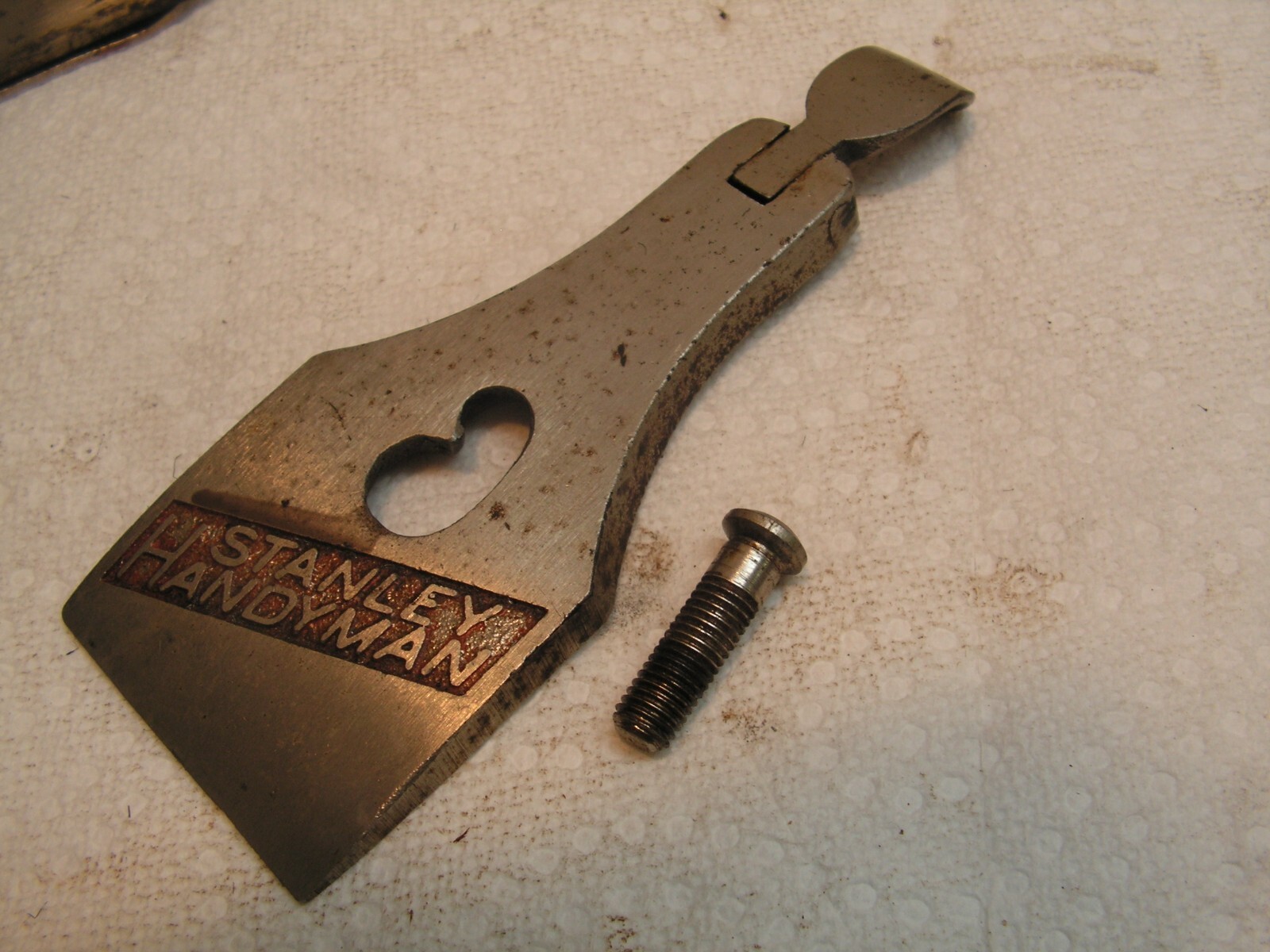 1 15/16" STANLEY VINTAGE H-1205  BLADE LEVER CAP & SCREW , WOOD PLANE PARTS
