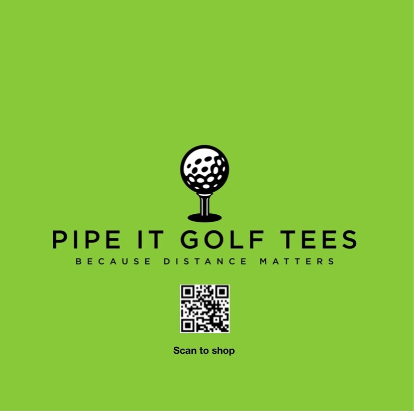 Pipe It Golf Tees 100 Count Bag - Green/White Mix