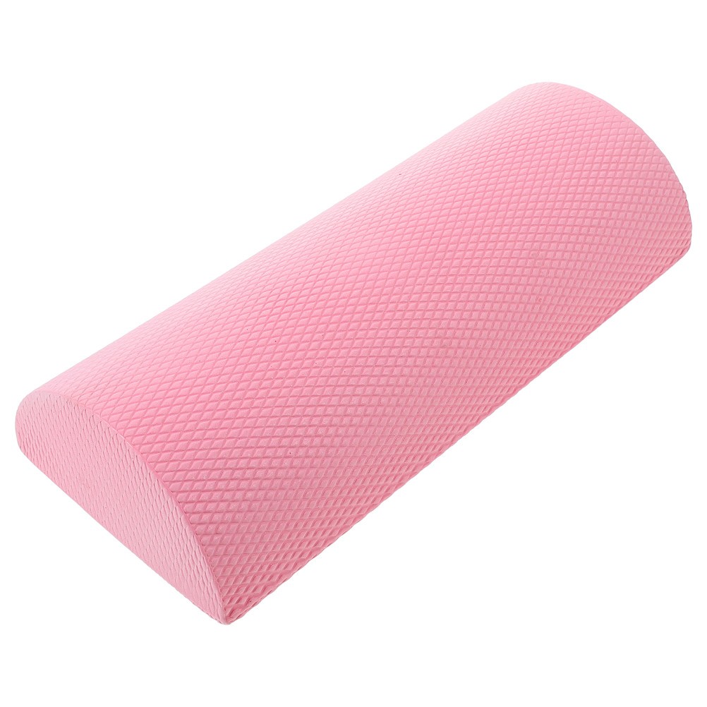 Lightweight Pink Semicircle Yoga Roller for Fitness and Muscle Relaxation