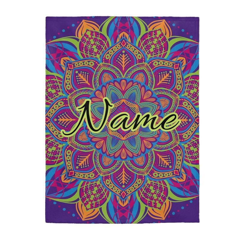 Customized Mandala Blanket Personalized Throw Custom Design Gift Idea