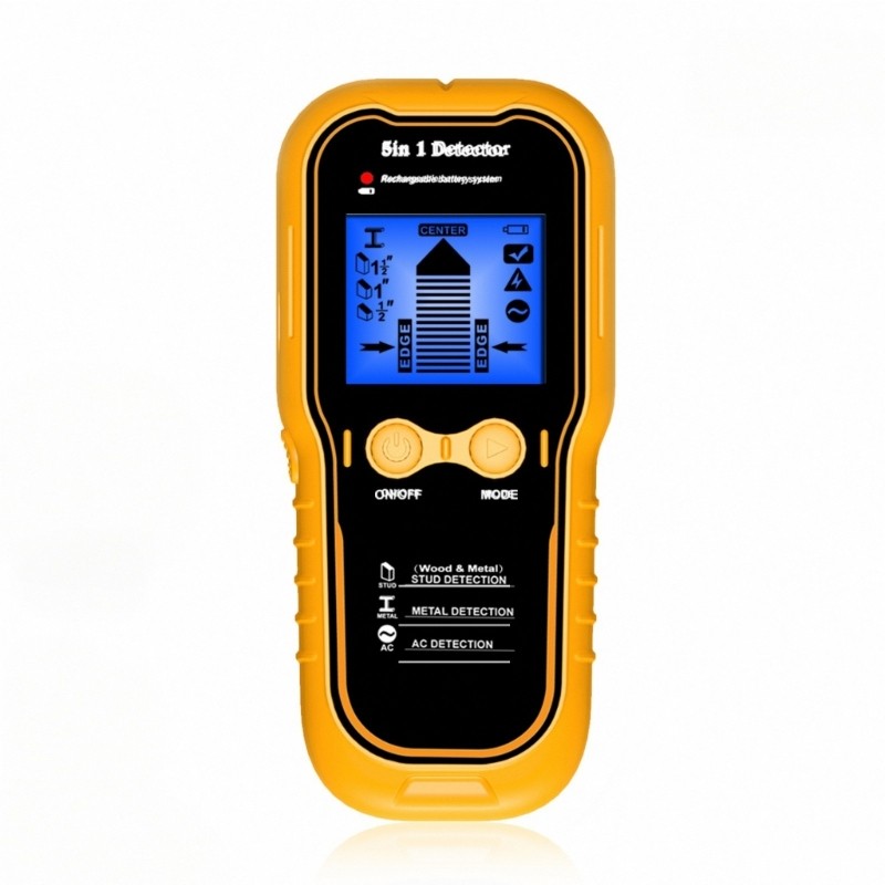 Wall Studs Finders With LCD Screen Detects Metal Live Wire 1200mAh Battery