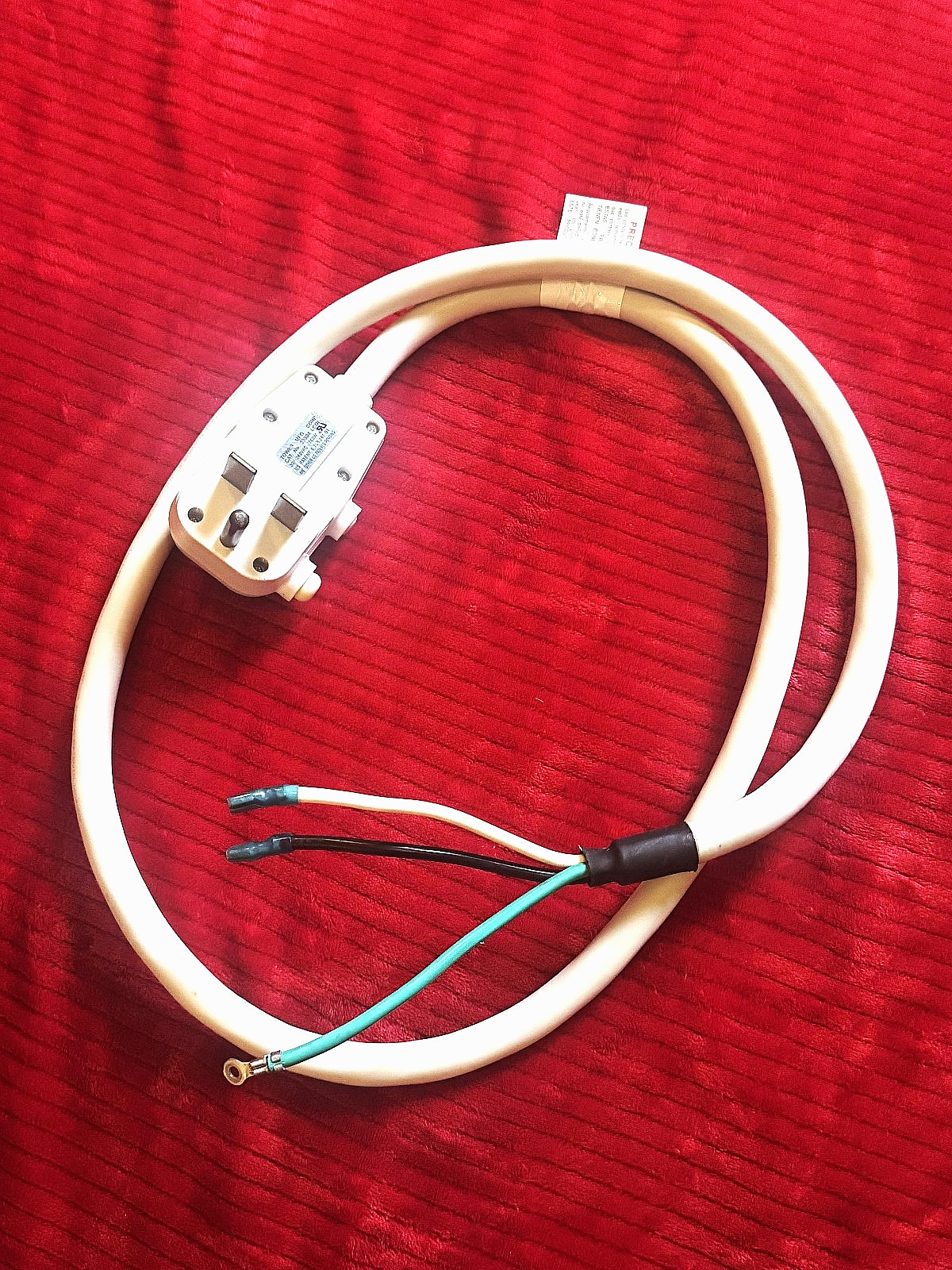 PTAC Power Cord 30amp 240vac - 7200 watts-Fits Islandire - Frigidaire - Carrier