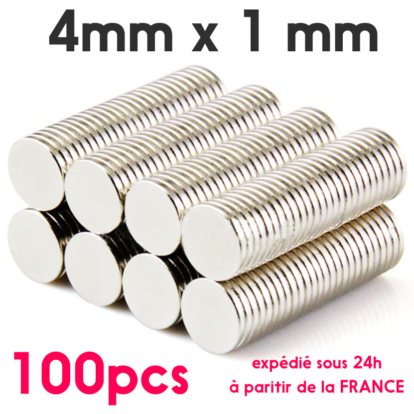 100PCS N35 Mini Round Magnets Dia 4mm X 1mm Rare Earth Neodymium 4x1 Magnet
