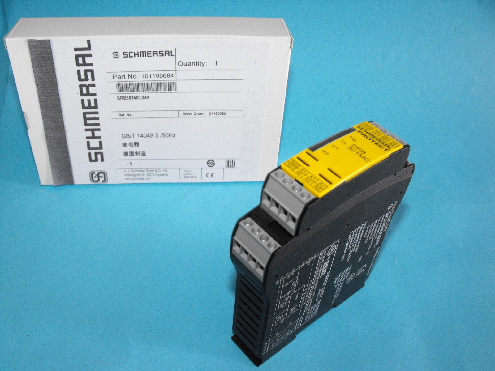 SCHMERSAL SRB301MC-24V.safety relay.SRB 301MC.USED