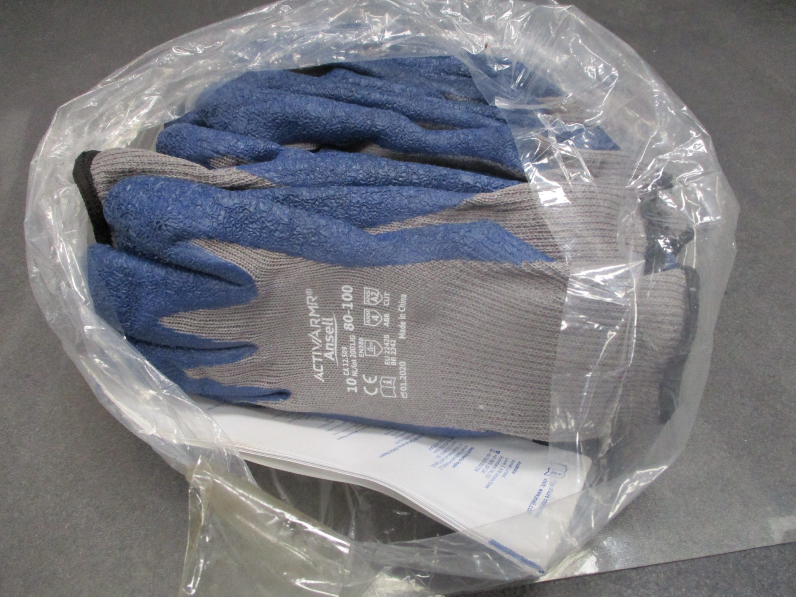 Pack of 12 Pairs Ansell ActivArmr Multi-Purpose Gloves Size 10 LARGE 80-100