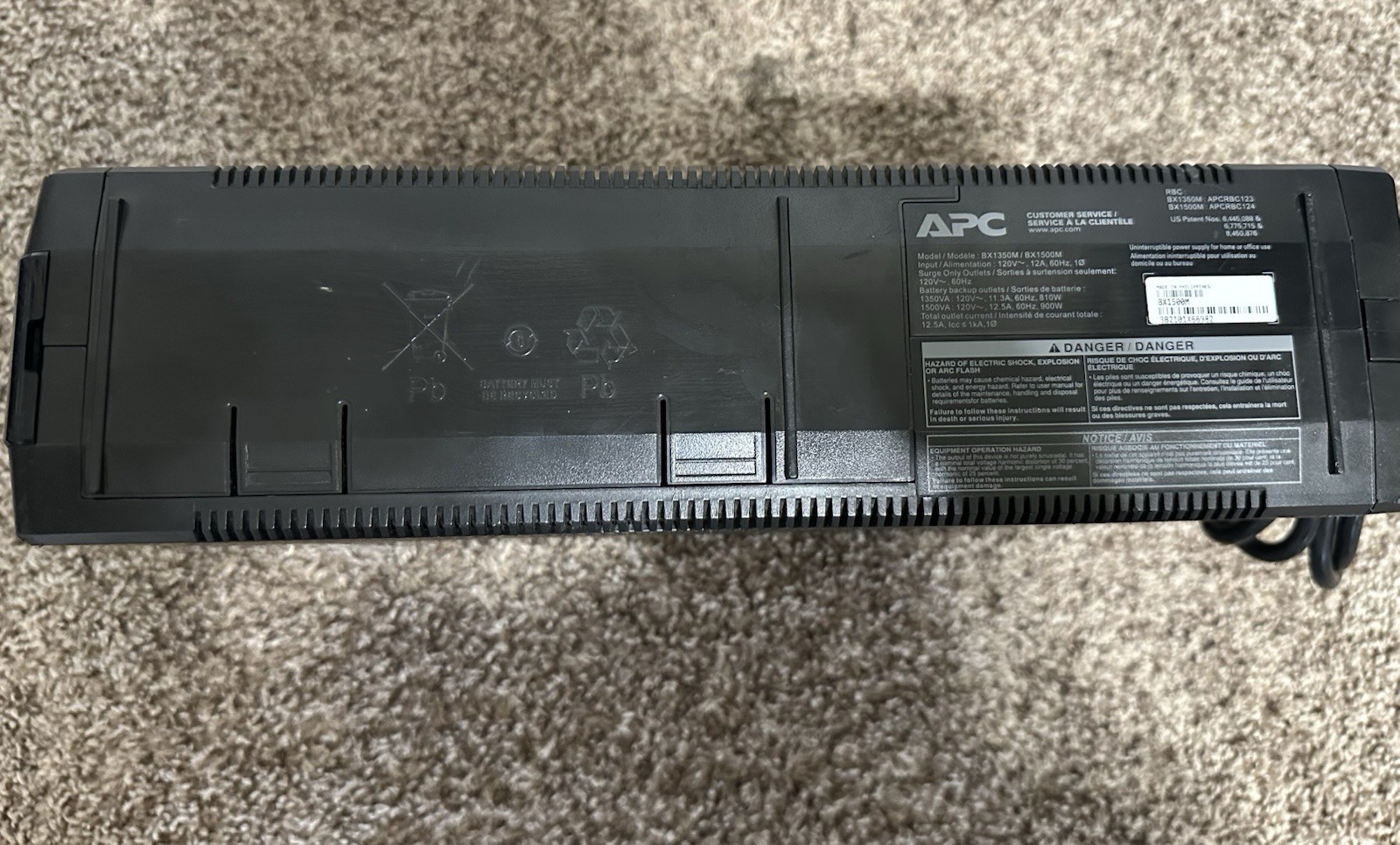 APC Back-Ups 1500 No Batteries F04 Error