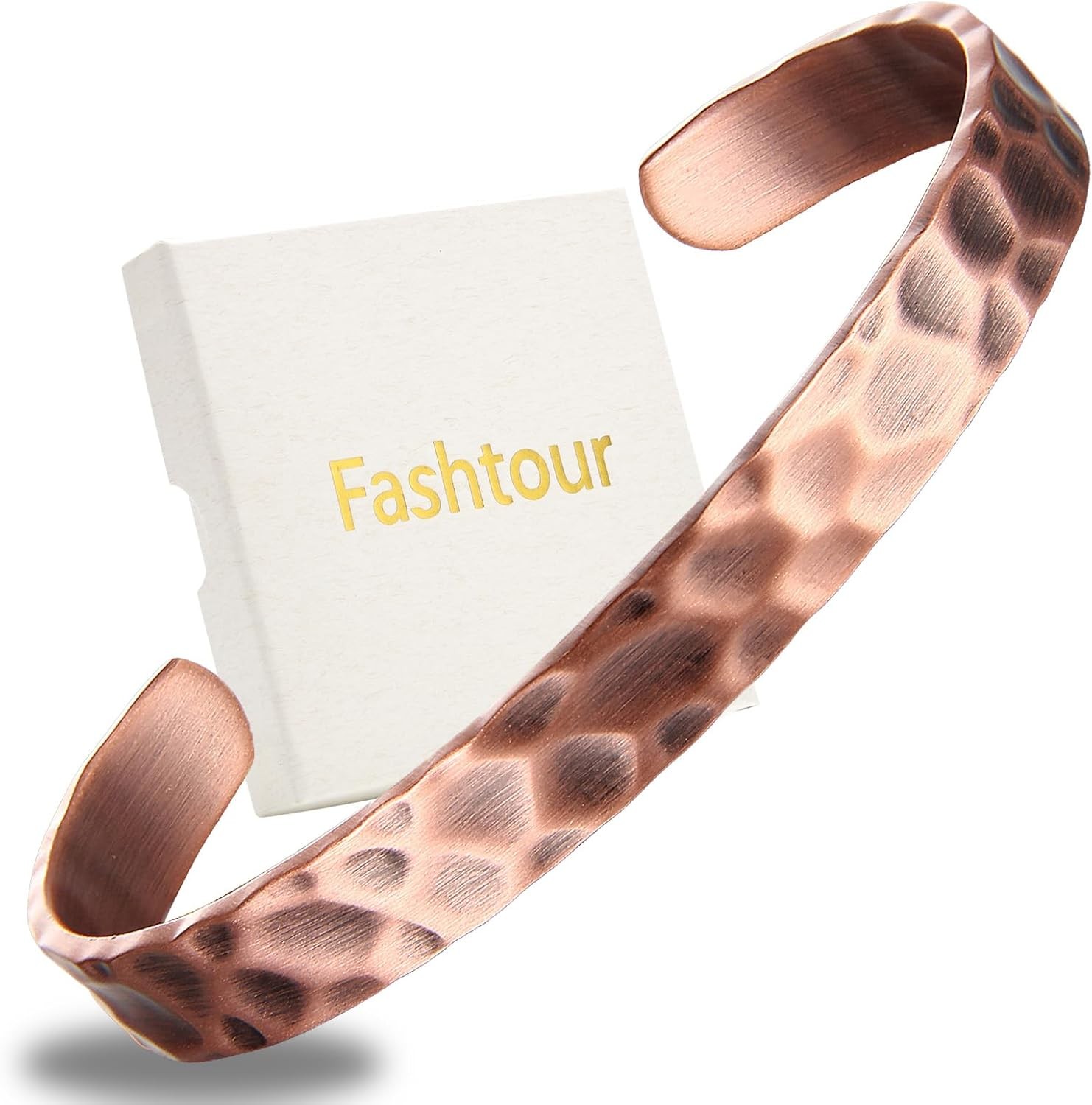 Pure Copper Bracelet – Copper Bracelet for Men & Women – 100% Solid, Raw & U