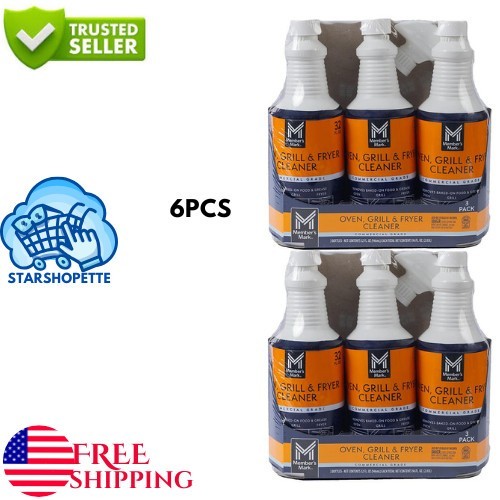 6 PACK - Member's Mark Commercial Oven, Grill and Fryer Cleaner (32 oz.)