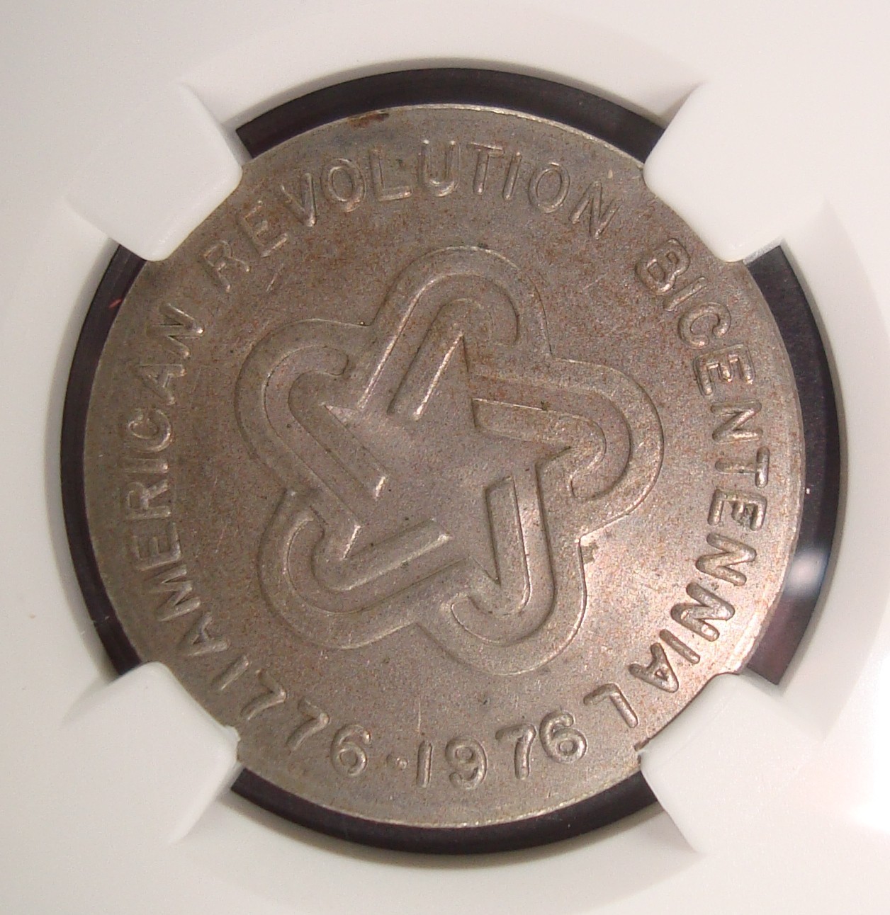 1976 Gould Bicentennial 50¢ Token - Titanium Plain Edge NGC MS63