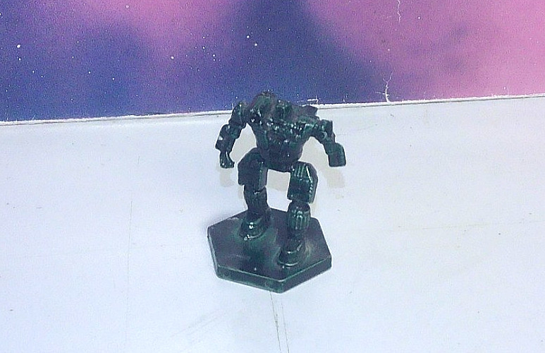BATTLETECH PLASTECH HUNCHBACK MECH (FASA, PLASTIC, BADLY PAINTED)