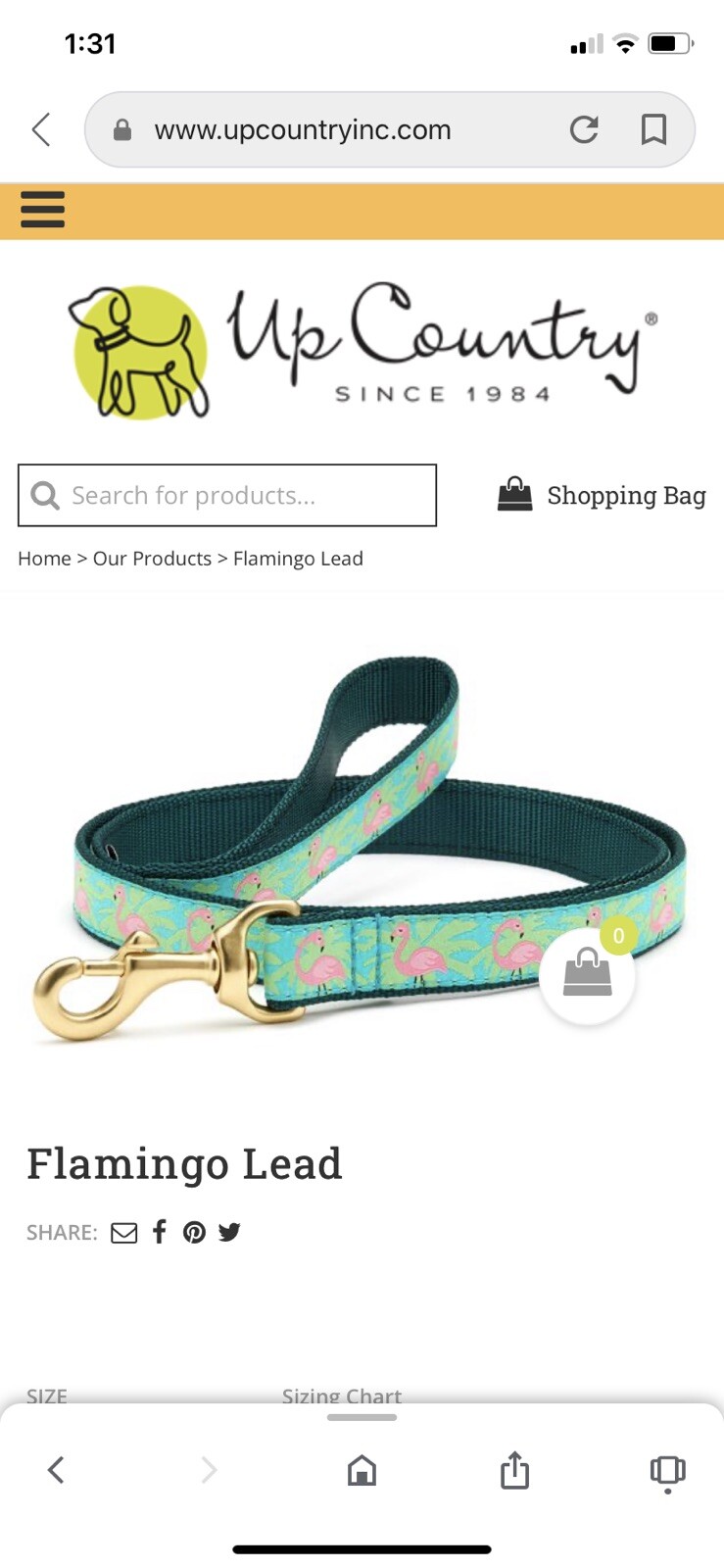 Up Country 4’ Narrow Flamingo Lead PREPPY!