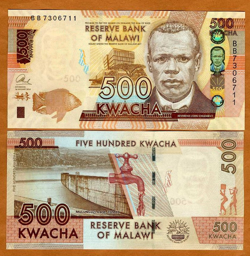 Malawi, 500 Kwacha, 2014, P-66, UNC
