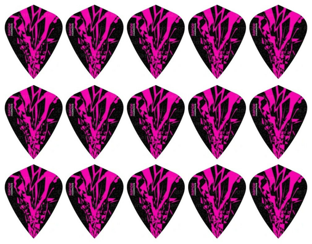 5 New Sets Harrows Rapide X Kite Dart Flights – Ships w/ Tracking - Pink