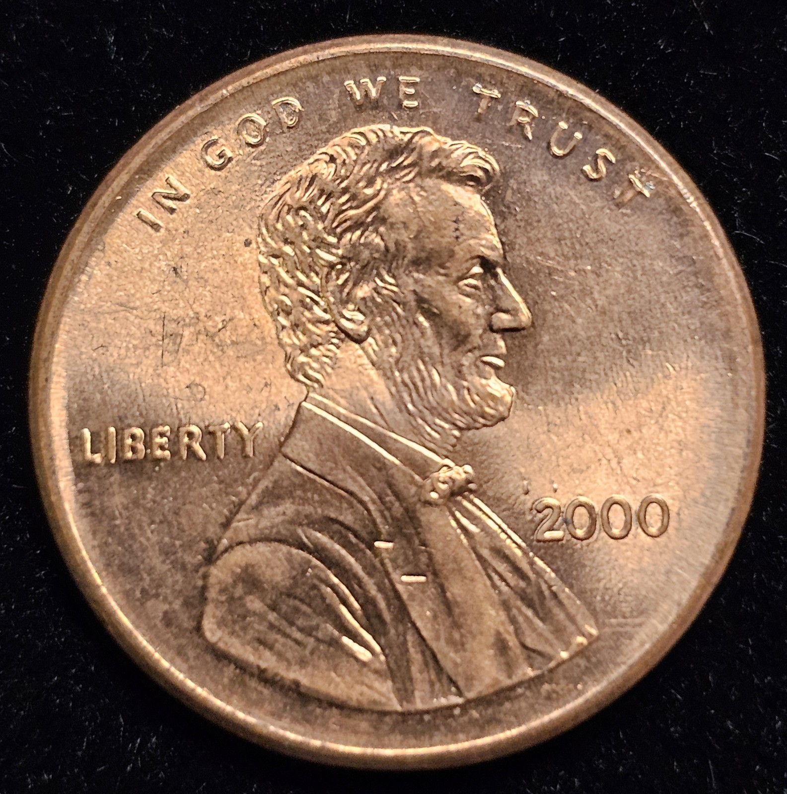2000 Broad Struck Lincoln Memorial Cent MINT ERROR BROADSTRUCK