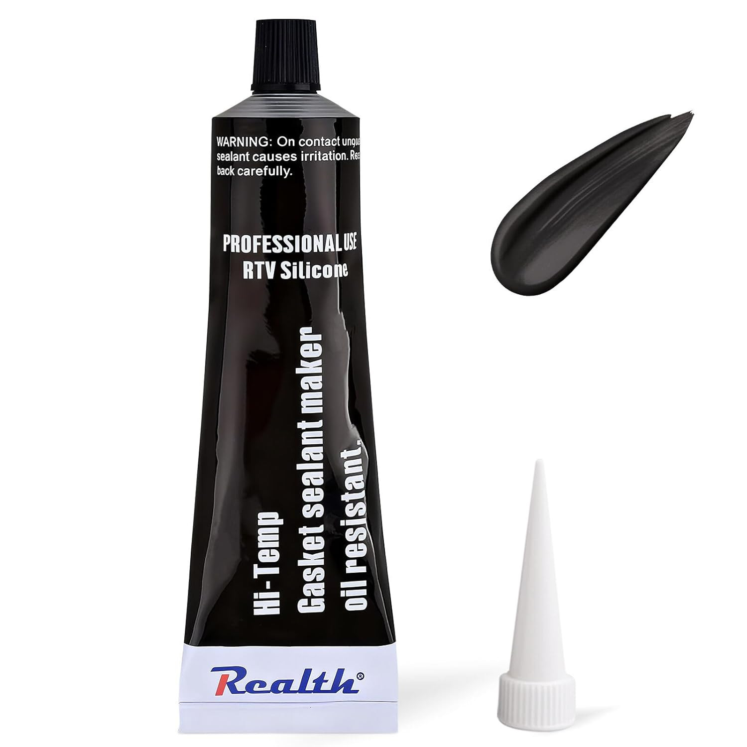 Black RTV Silicone Gasket Maker Oil Resistant High Temp Engine Seal 3.5oz