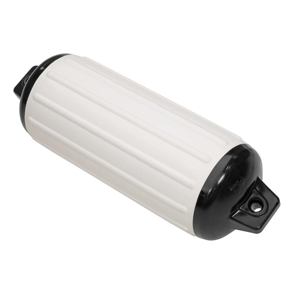 Single Inflatable Cylindrical 6.5" Diameter x 22" Vinyl Smooth Boat Fender