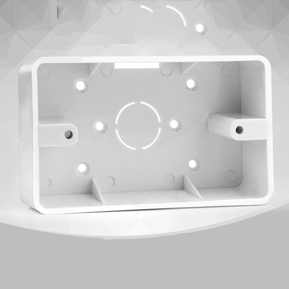 Exterior Mount 118 Type Switch and Socket Enclosure White PC 119x73x33 mm