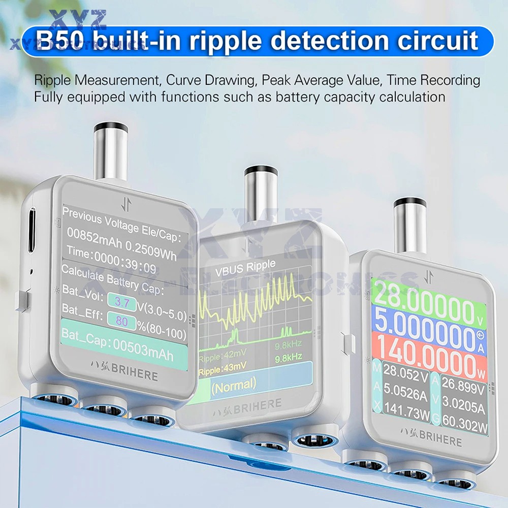B50 DC5.5 High Precision Tester Digital Voltage Current Power Meter Multimeter