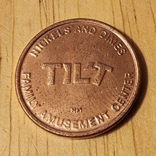 Tilt Family Amusement Center Token Nickels and Dimes Redeem for 5  Prizes