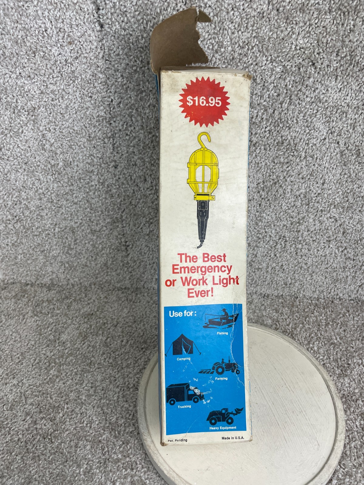 Vintage 12-Volt Trouble Light Hook Hands Free Positioning Tested/Works