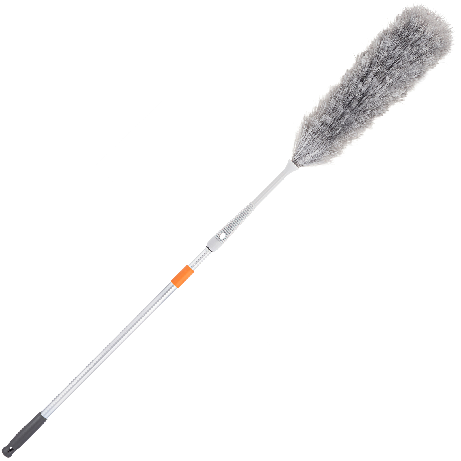 Superio Grey Duster with Aluminum Detachable Telescopic Handle