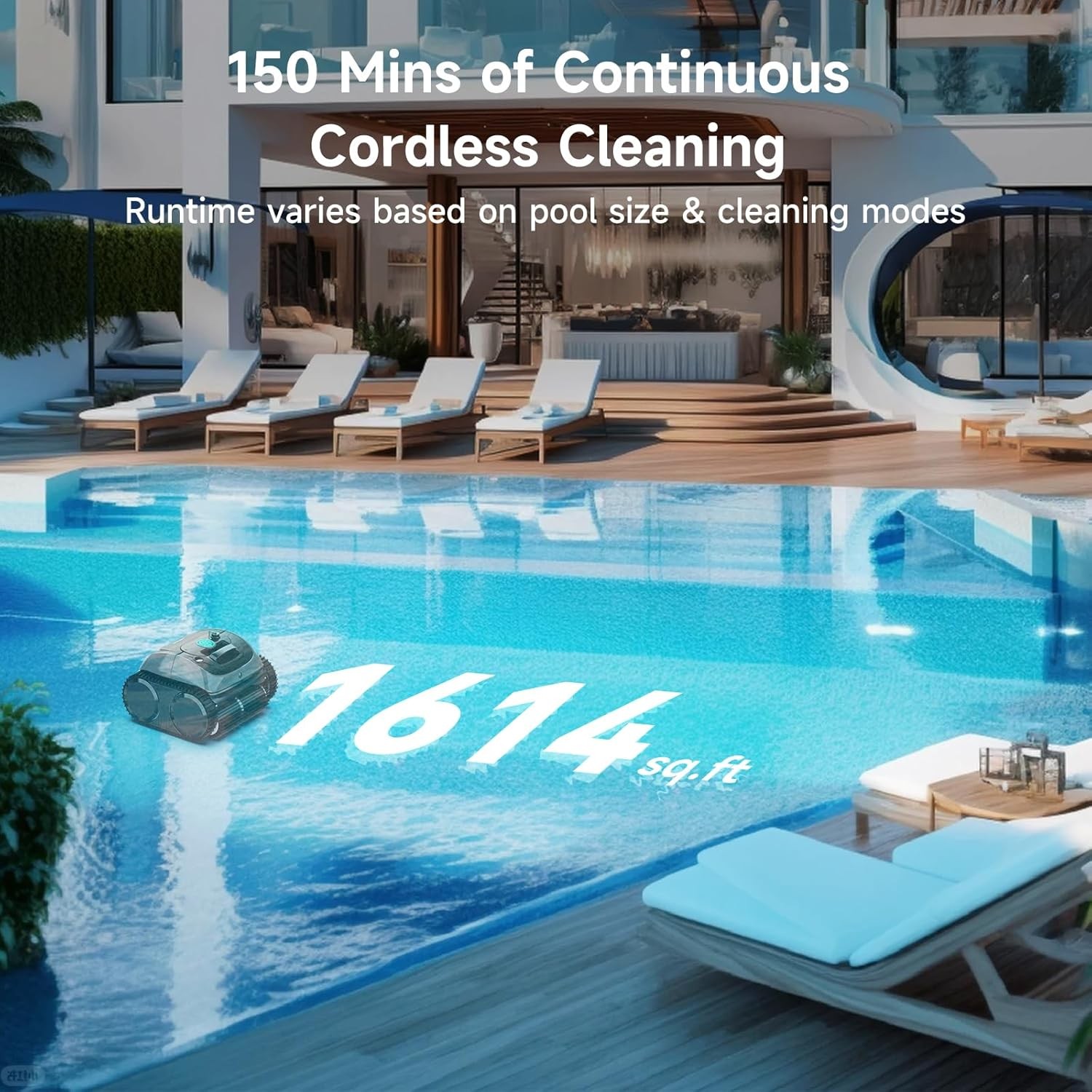 WYBOT C1 Cordless Robotic Pool Vacuum for Inground Pools