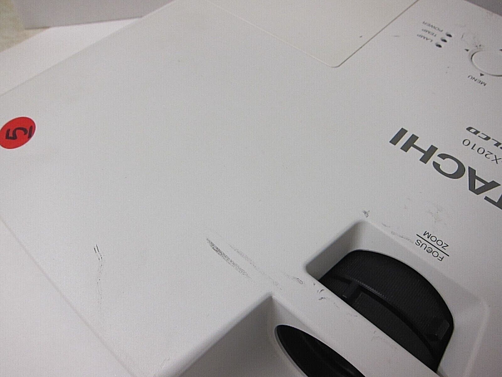 HITACHI 2200 Lumens CP-X2010 3LCD Projector 720p 3.7A/1.8A w/ Remote Used SKU A